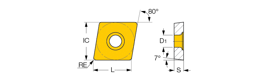 Фото 2: CCMT 09T304 PF IC907 пластина для точения