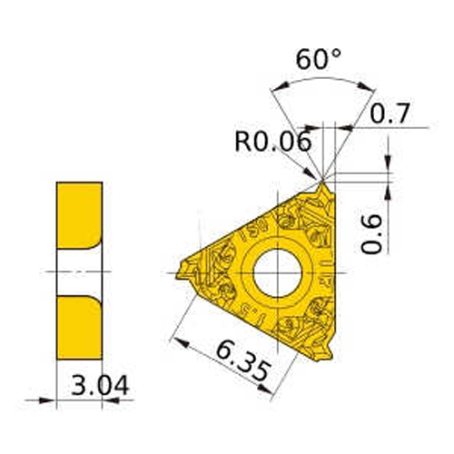 MMT 11IR100ISO S VP15TF резьбовая пластина - фотография 1 Фото 1: MMT 11IR100ISO S VP15TF резьбовая пластина