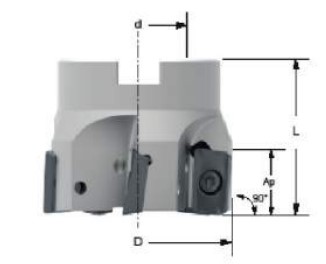 Фото 2: LT 741 M-W-D80/11 фреза торцевая насадная