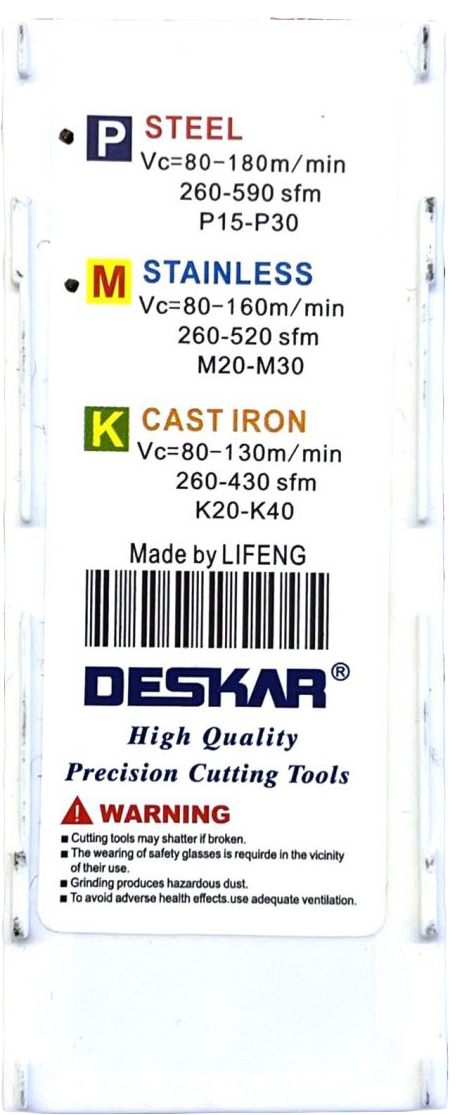 Фото 6: 16IR EL 0.9 LDA пластина отрезная, канавочная DESKAR