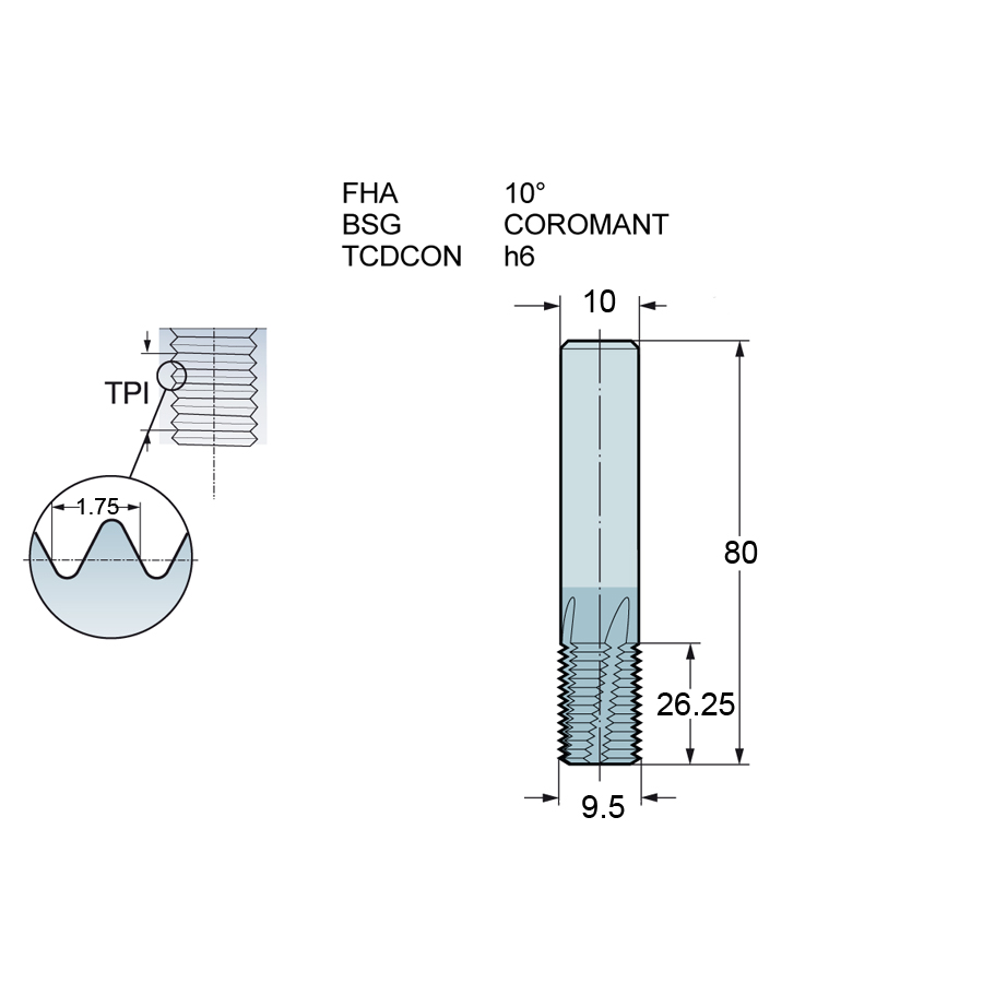 Фото 2: R217.14C095175AK26N 1630 резьбофреза