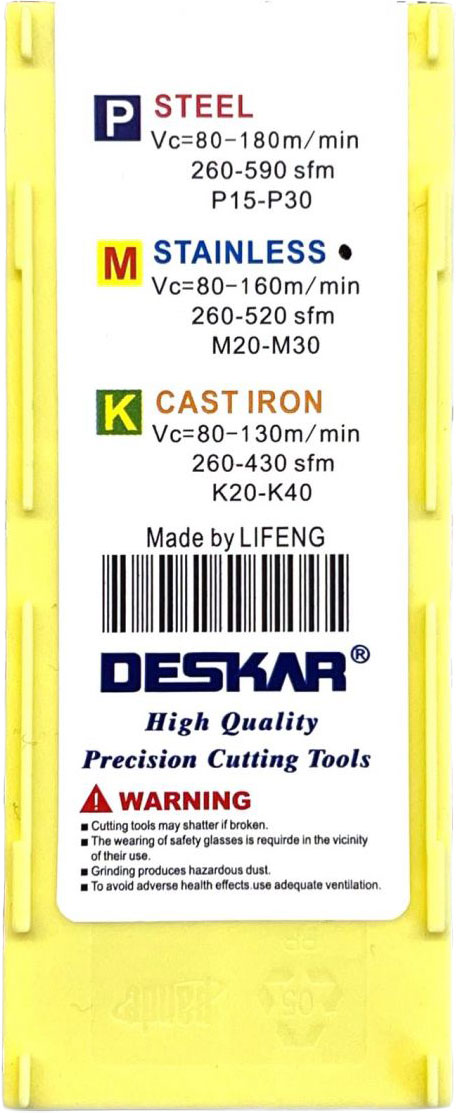 Фото 6: TNMG 160408 MQ LF6018 пластина для точения DESKAR