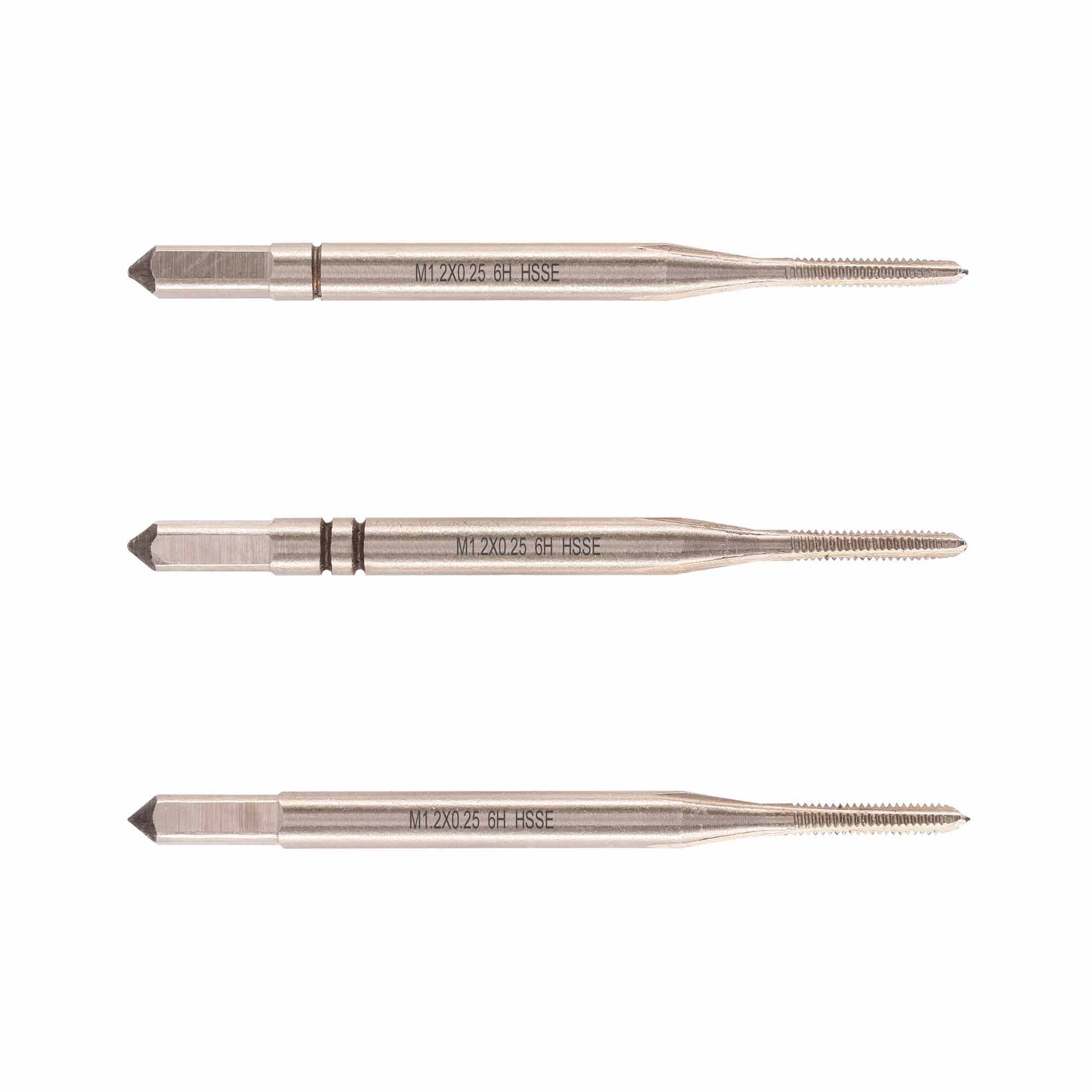 Метчик М 1.2х0.25 DIN352 HSS-E 6h 32мм a=2.1 набор метчиков 3 шт Qtool - фотография 1 Фото 1: Метчик М 1.2х0.25 DIN352 HSS-E 6h 32мм a=2.1 набор метчиков 3 шт Qtool