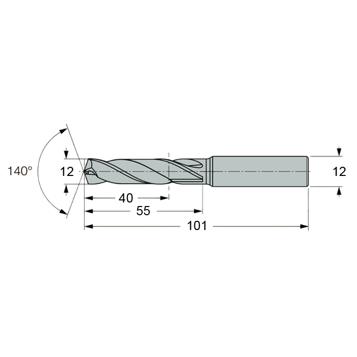 Фото 2: SCD 120-040-120 AP3 cверло твердосплавное