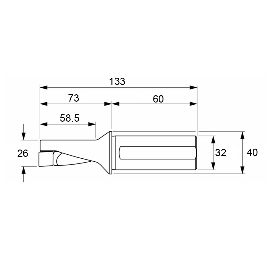 Фото 2: 268467 26 корпусное сверло под пластину