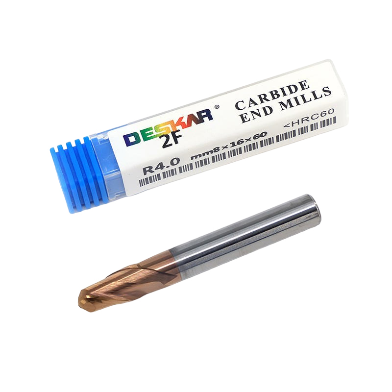 Фото 4: D8х8х16х60 ц/х2F nACo фреза сферическая Deskar