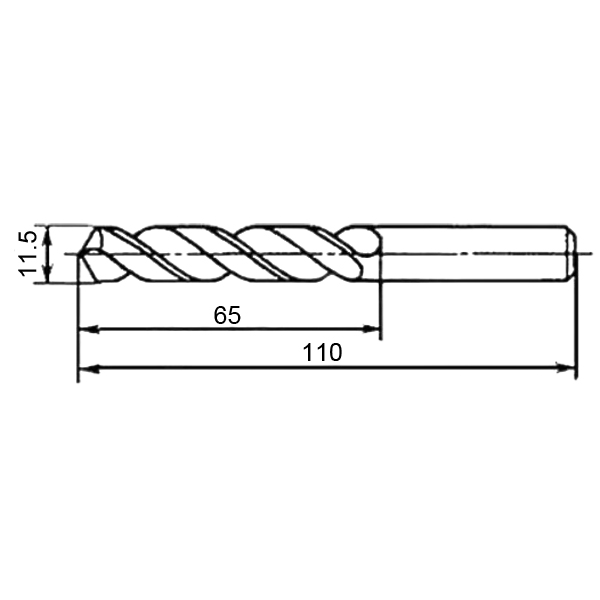 Фото 2: 11.5х65х110мм cверло цельное твердосплавное (pz)