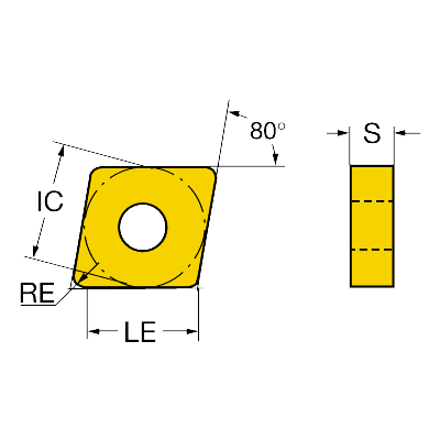 Фото 2: CNMG 160608 PM 4425 пластина для точения