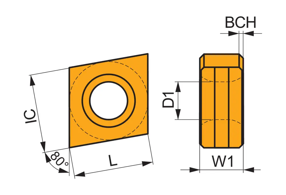 Фото 2: CNHQ 1005AZTN  M8340 пластина для точения