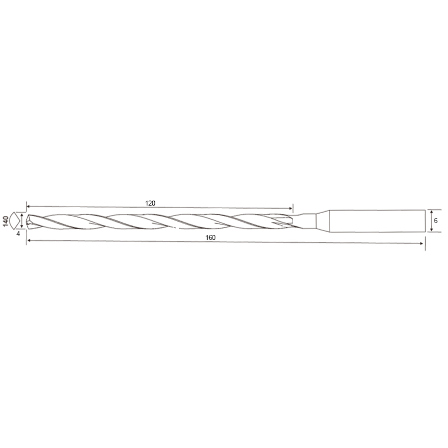 DR25D-004 4х120х6x160 TiSiN сверло твердосплавное Geefun - фотография 2 Фото 2: DR25D-004 4х120х6x160 TiSiN сверло твердосплавное Geefun