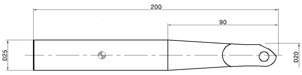 Фото 2: HCM D20-D-L200-C25 фреза со сменными пластинами