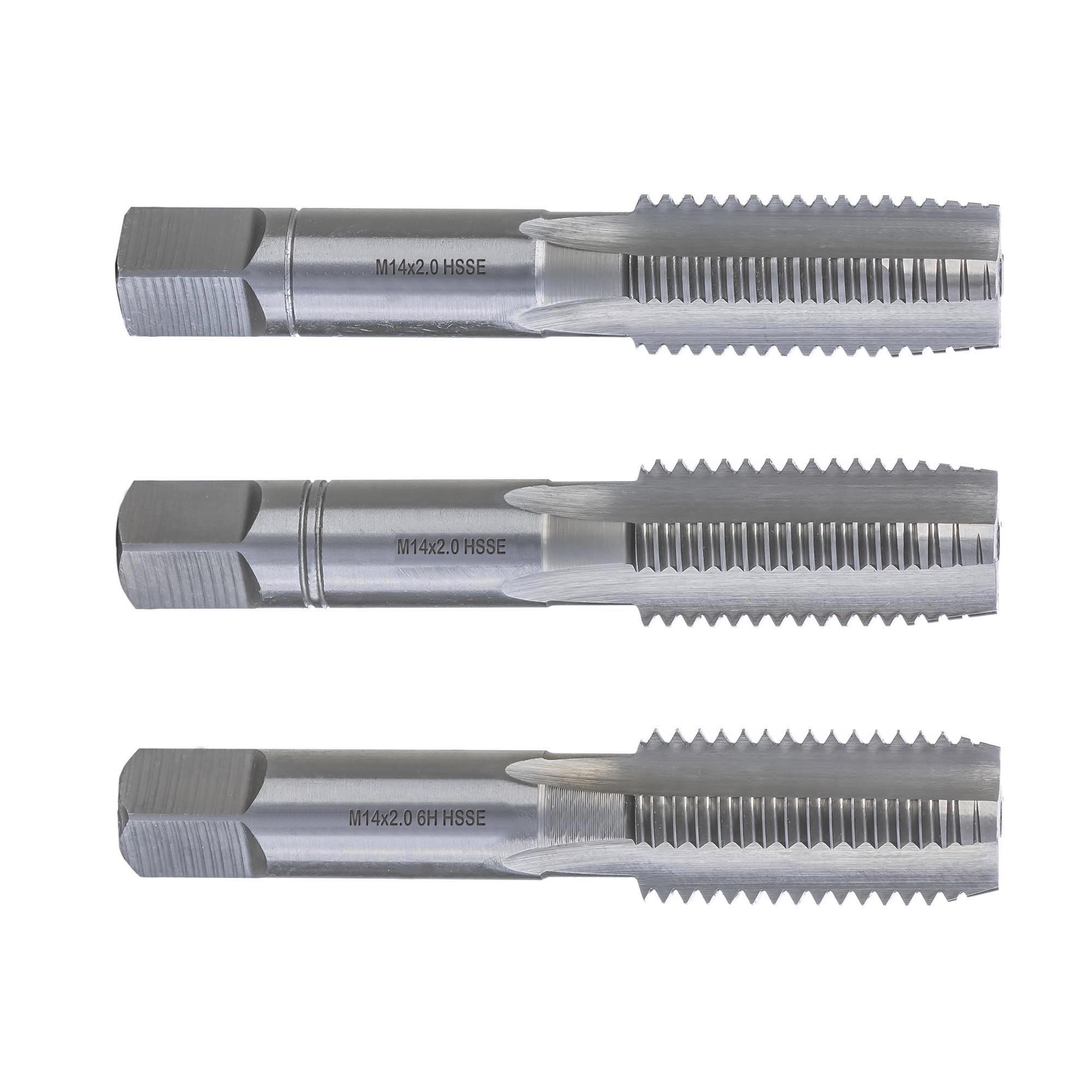 М14х2.0 DIN352 HSS-E 6h 80мм a=9.0 набор метчиков 3 шт Qtool - фотография 1 Фото 1: М14х2.0 DIN352 HSS-E 6h 80мм a=9.0 набор метчиков 3 шт Qtool