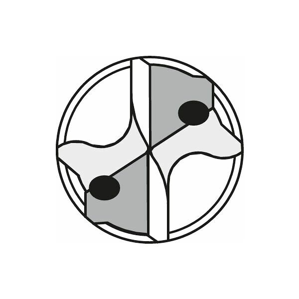 123178 10,0 твердосплавное сверло с отверстиями подвода СОЖ