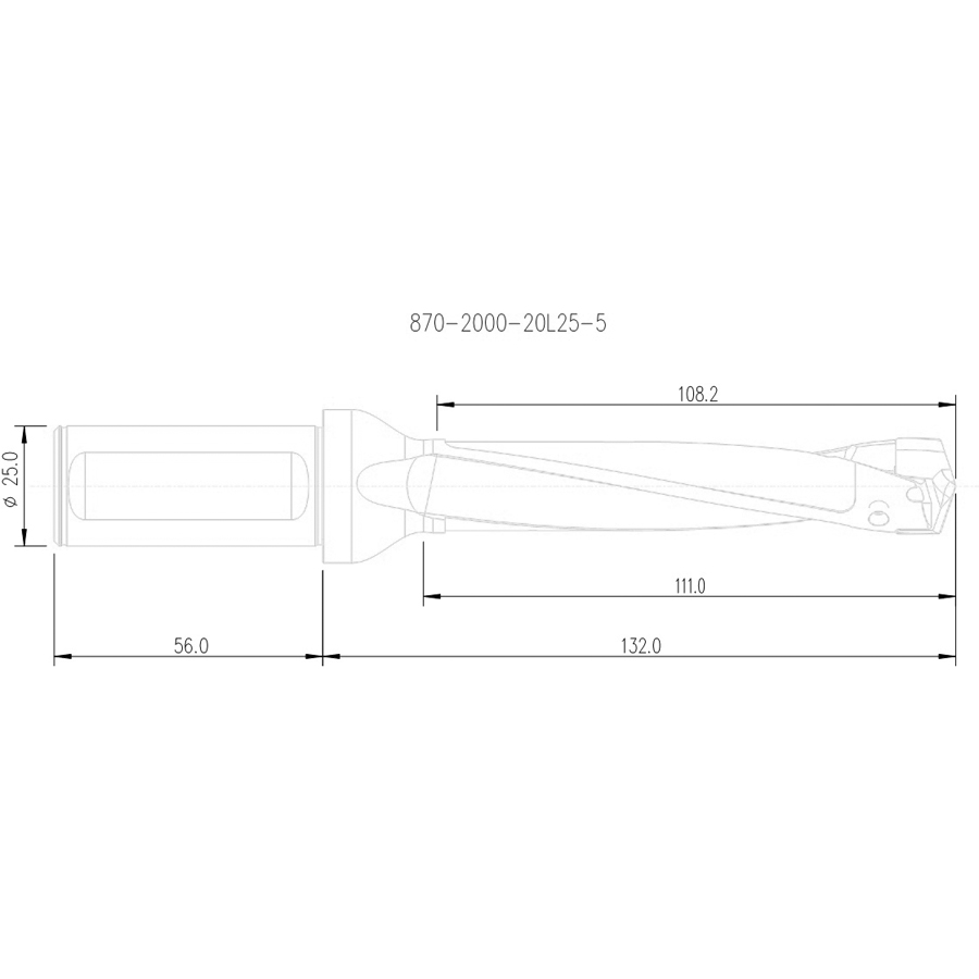 870-2000-20l25-5 схема корпуса сверла для пластин с размерами