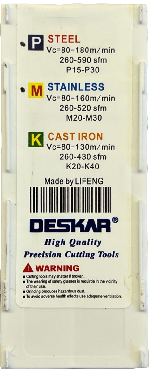 Фото 8: 16ER 12UN LDA пластина резьбовая DESKAR