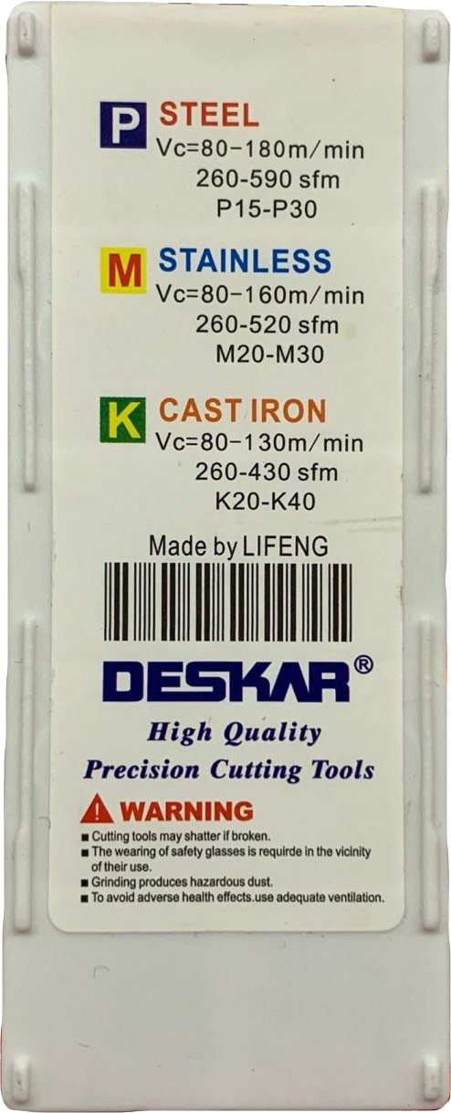 Фото 7: 16ER 2.5 ISO LDA пластина резьбовая DESKAR