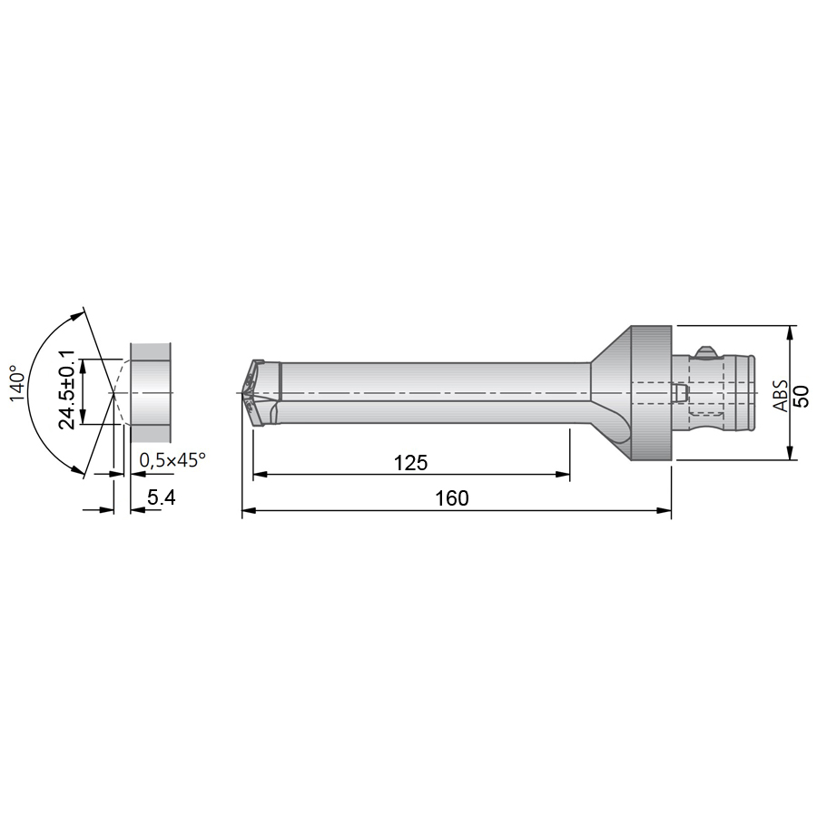 Фото 2: U20 02450 корпусное сверло под пластину