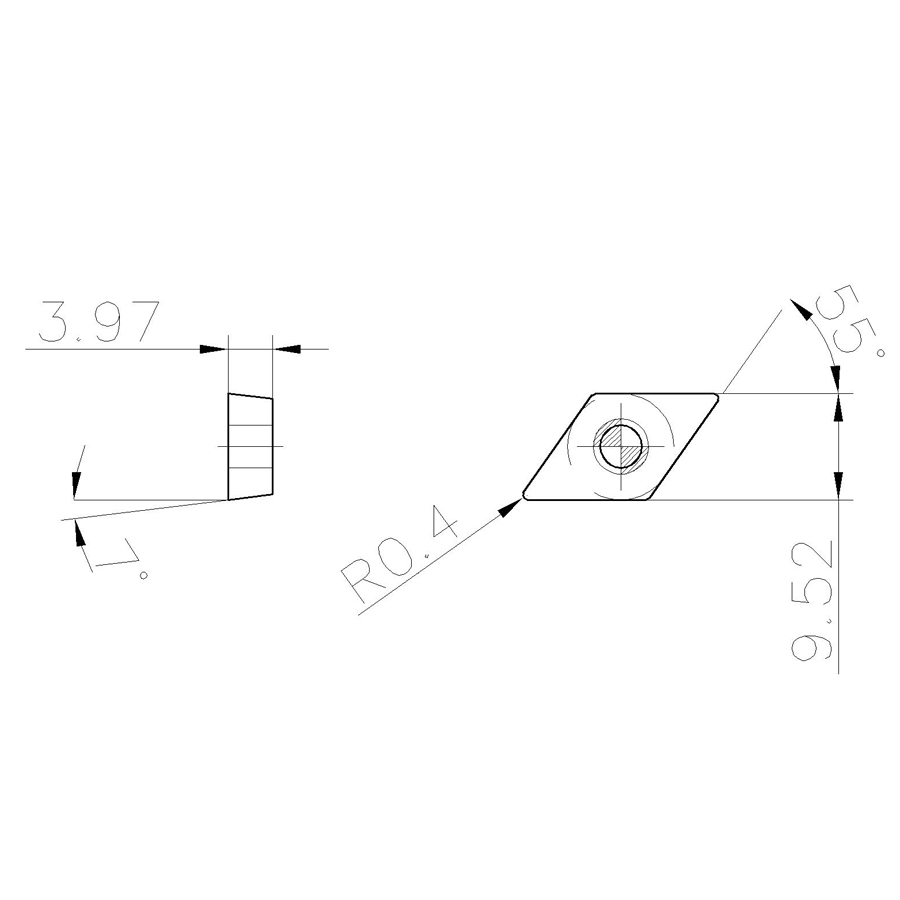 Фото 2: DCMT 11T304 PC T8125B пластина для точения