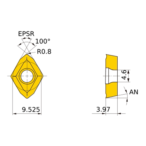 Фото 2: GPMT11T308 U2 UP20M пластина для сверл