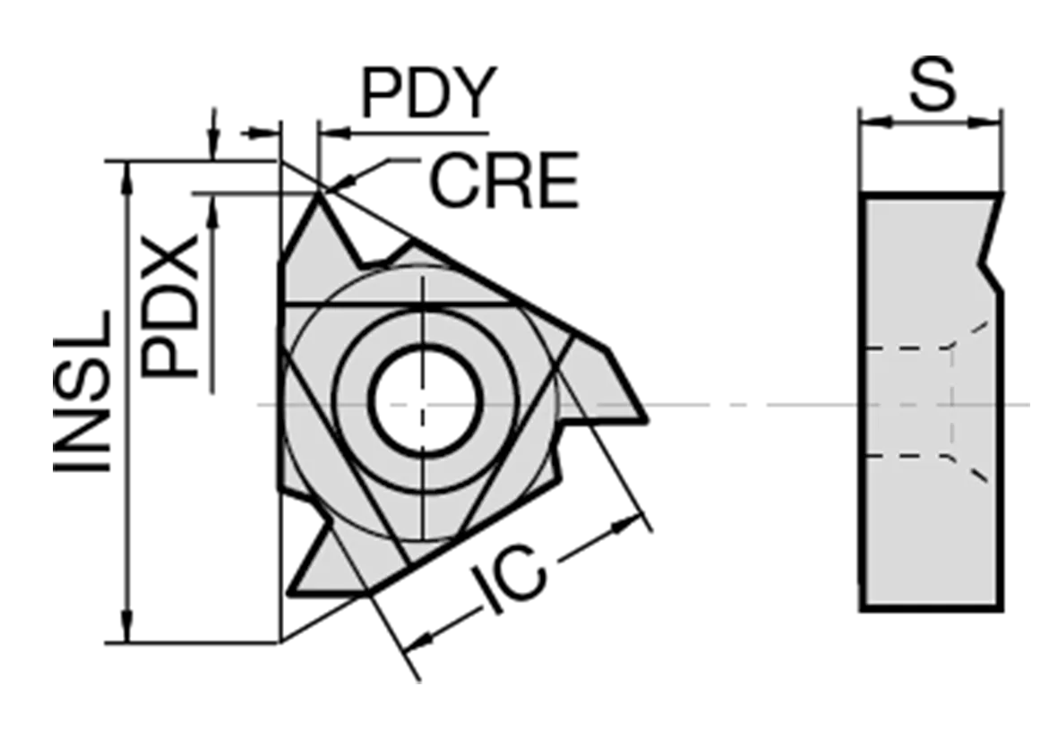 Фото 2: 16ER1.5ISO LCP20T пластина резьбовая 