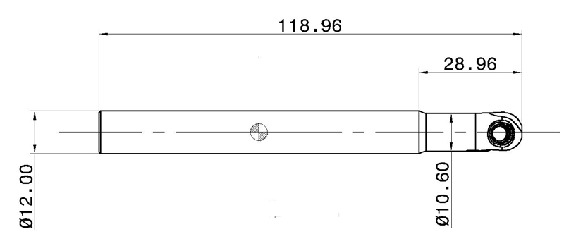 Фото 2: HCM D12-A-L120-C12 фреза со сменными пластинами