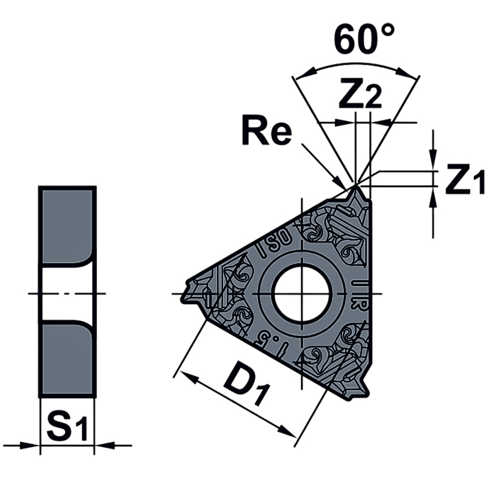 Фото 2: MMT 16IR125ISO VP15TF резьбовая пластина