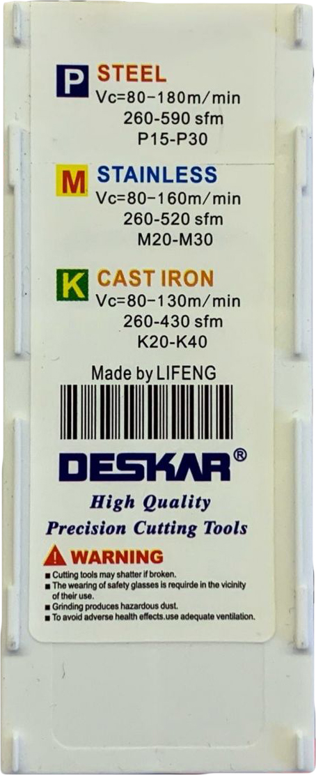 Фото 7: 16IR 1.0 ISO LDA пластина резьбовая DESKAR