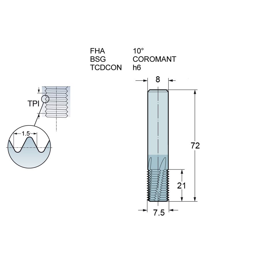 Фото 2: R217.14C075150AK21N 1630 резьбофреза