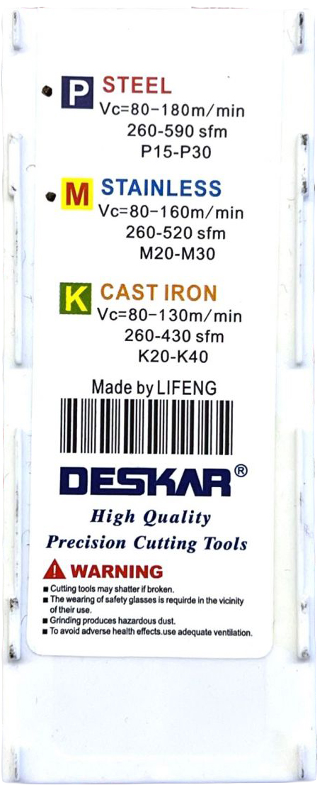 Фото 6: 16IR EL 0.8 LDA пластина отрезная, канавочная DESKAR