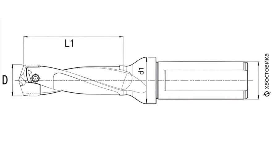 Фото 3: JCD C16-130-8D корпусное сверло под головку Weila (DESKAR)