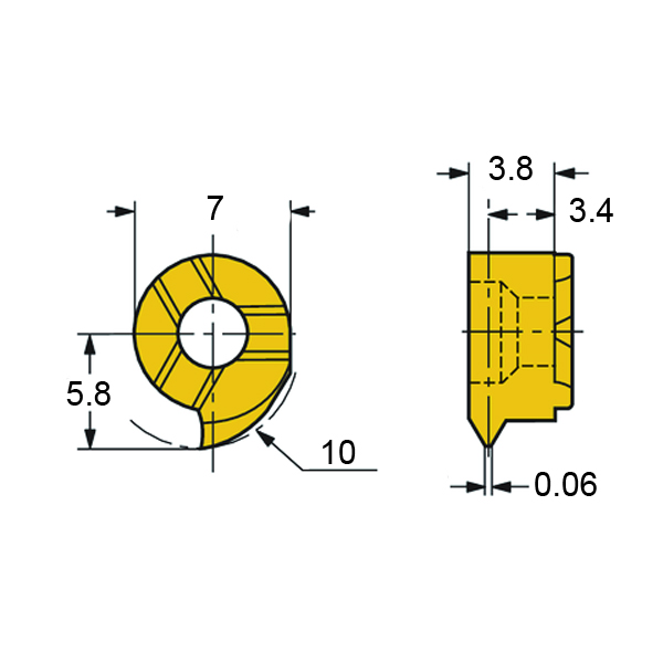 Фото 2: MB-07TH050MM-10R 1025 головка сменная для корпусного сверла