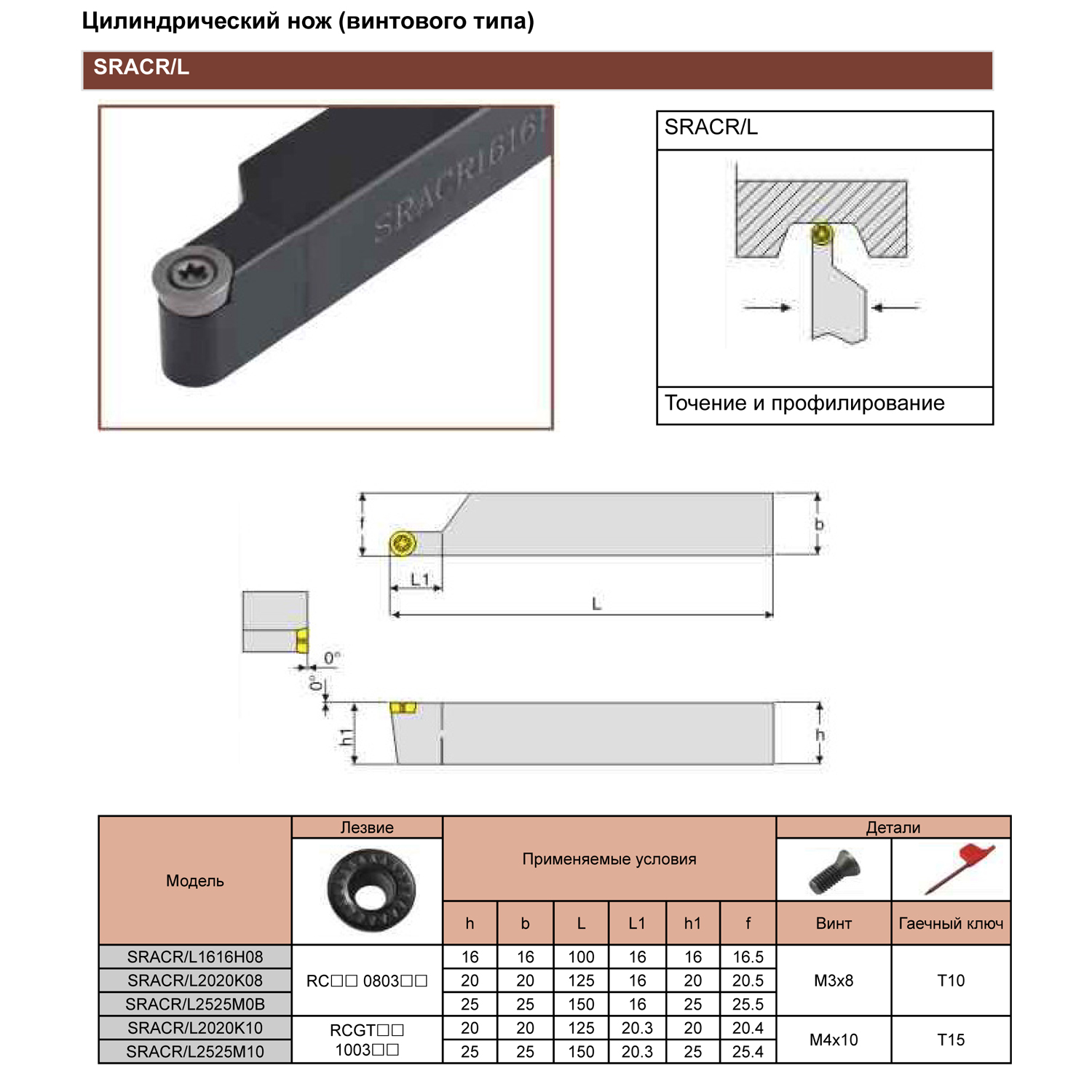 Фото 3: SRACL2020K08 державка токарная (z) Qtool