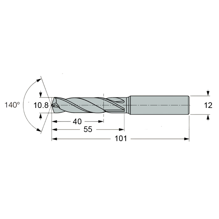Фото 2: SCD 108-040-120 AP3 cверло твердосплавное