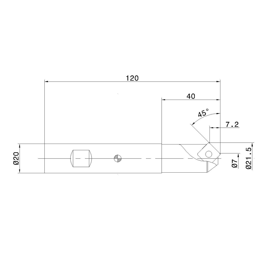 Фото 2: TCF45 D07-11 фреза со сменными пластинами