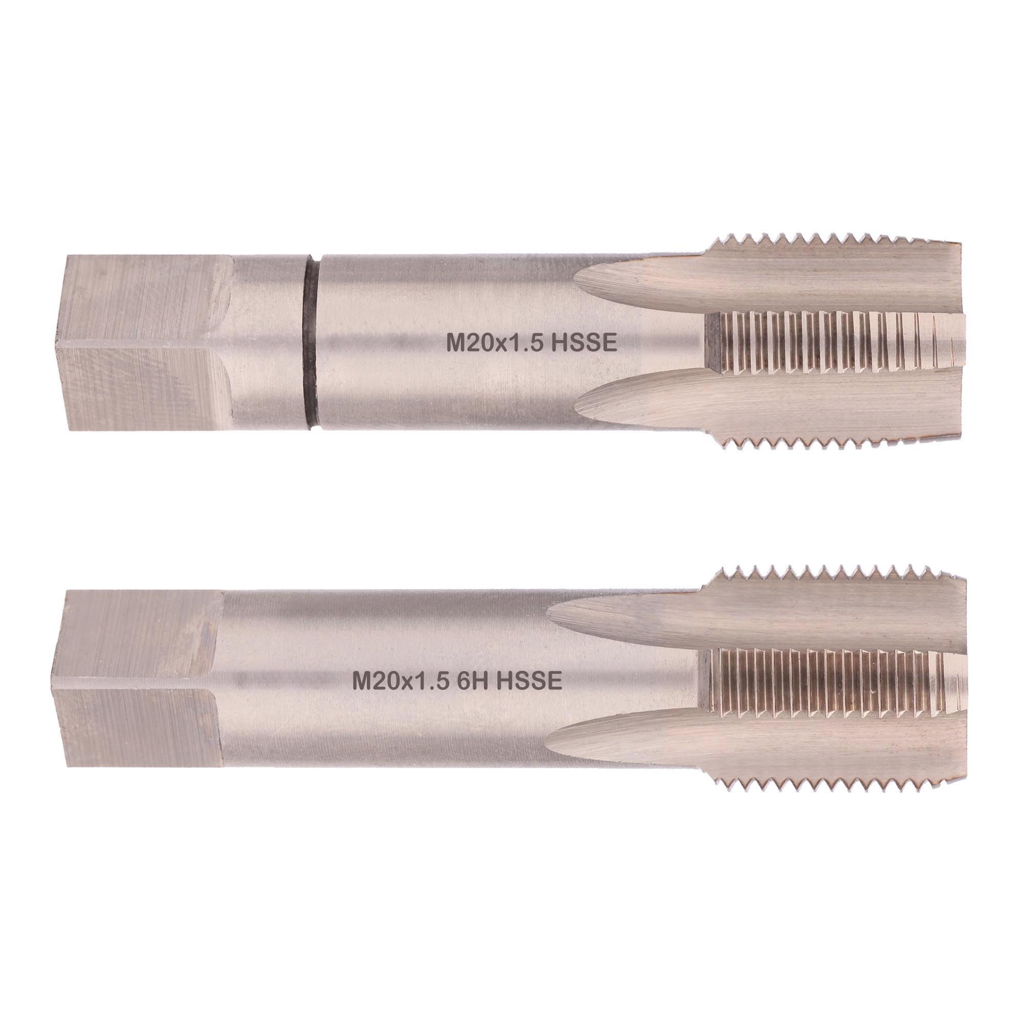 М20х1.5 DIN2181 HSS-E 6h 80мм a=12 набор метчиков 2 шт Qtool - фотография 1 Фото 1: М20х1.5 DIN2181 HSS-E 6h 80мм a=12 набор метчиков 2 шт Qtool