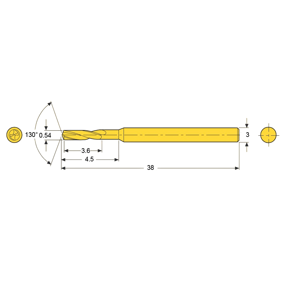Фото 2: SD26-0.54-3.60-3R1 сверло твердосплавное