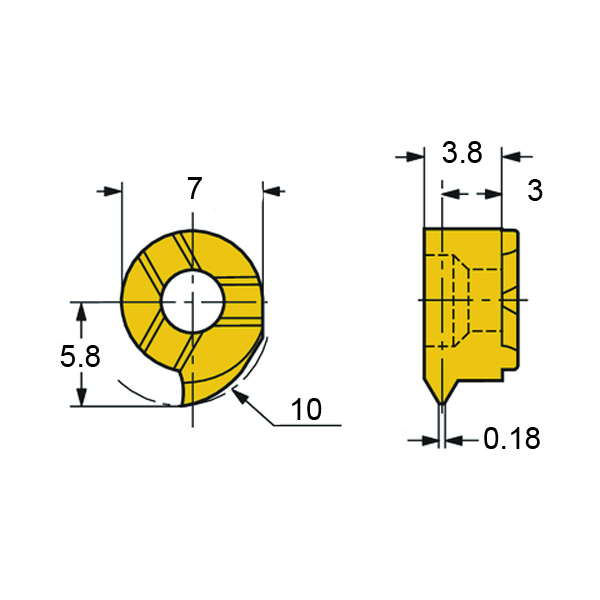 Фото 2: MB-07TH150VM-10L 1025 головка сменная для корпусного сверла