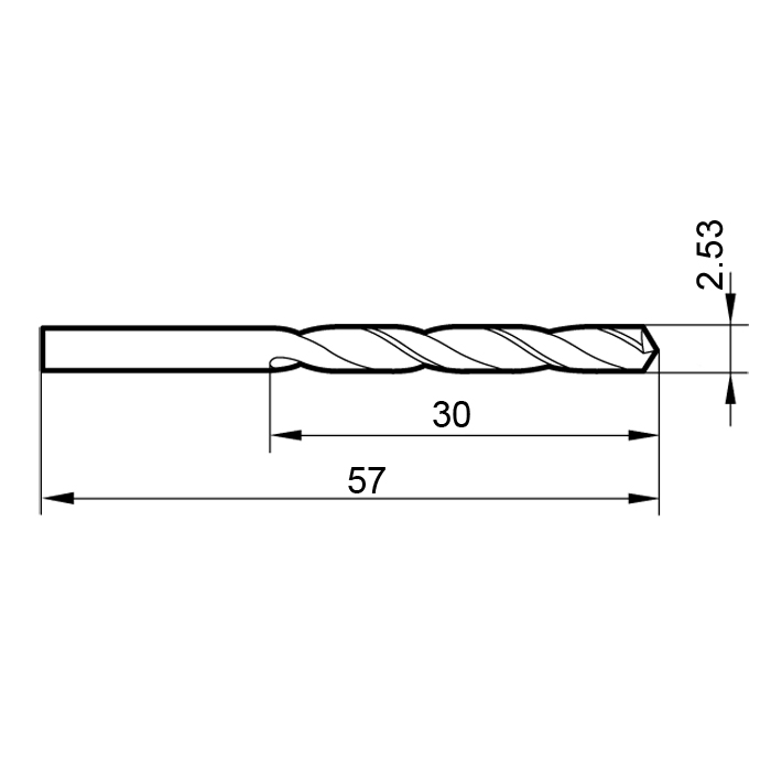 Фото 2: 2464 2.530 сверло твердосплавное