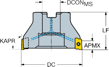 Фото 2: R390-050Q22-18L фреза со сменными пластинами