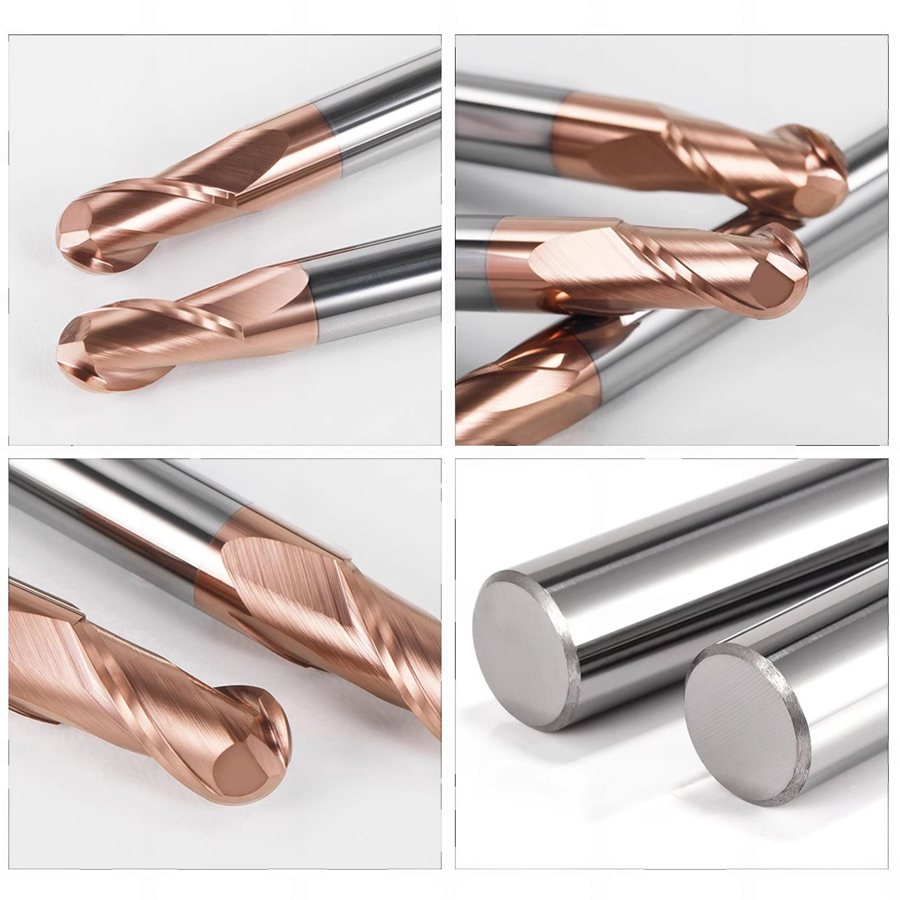 Фото 4: D6х6х20х100 ц/х4F nACo фреза сферическая Deskar