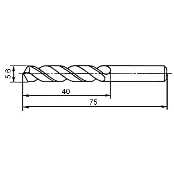 Фото 2: 5.6х40х75мм cверло цельное твердосплавное (pz)