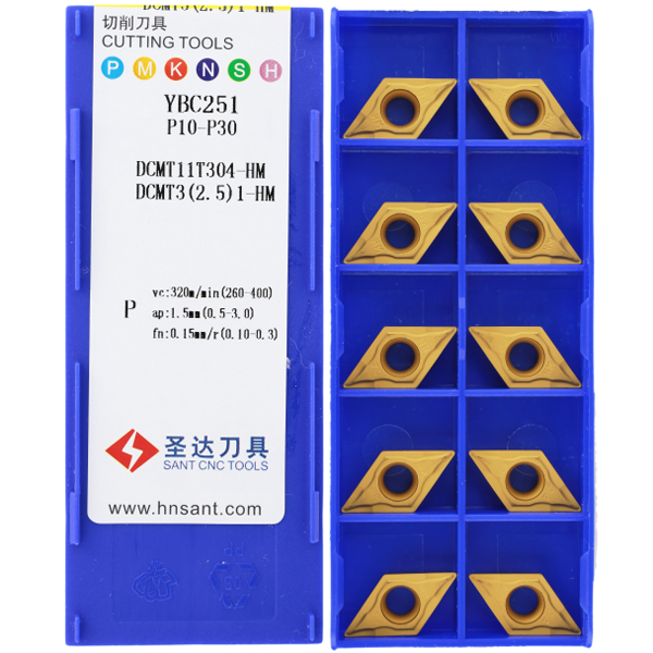 DCMT 11T304 HM YBC251 пластина для точения - фотография 2 Фото 2: DCMT 11T304 HM YBC251 пластина для точения