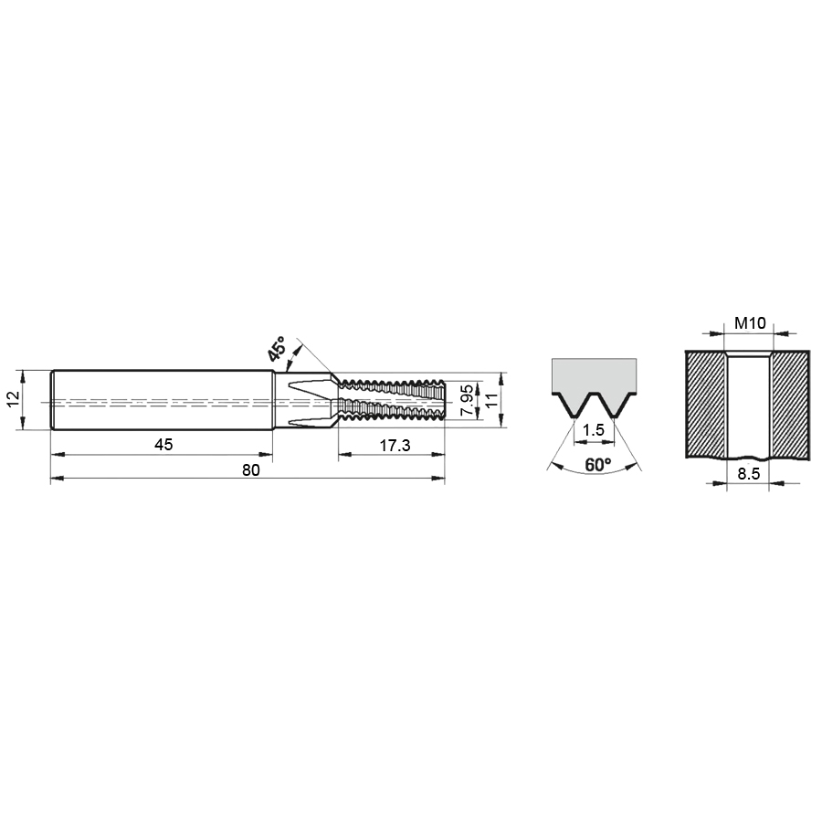 Фото 2: 3525 10.000 резьбофреза