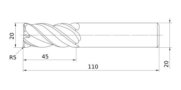 Фото 2: VQMHVRBD2000R500 фреза