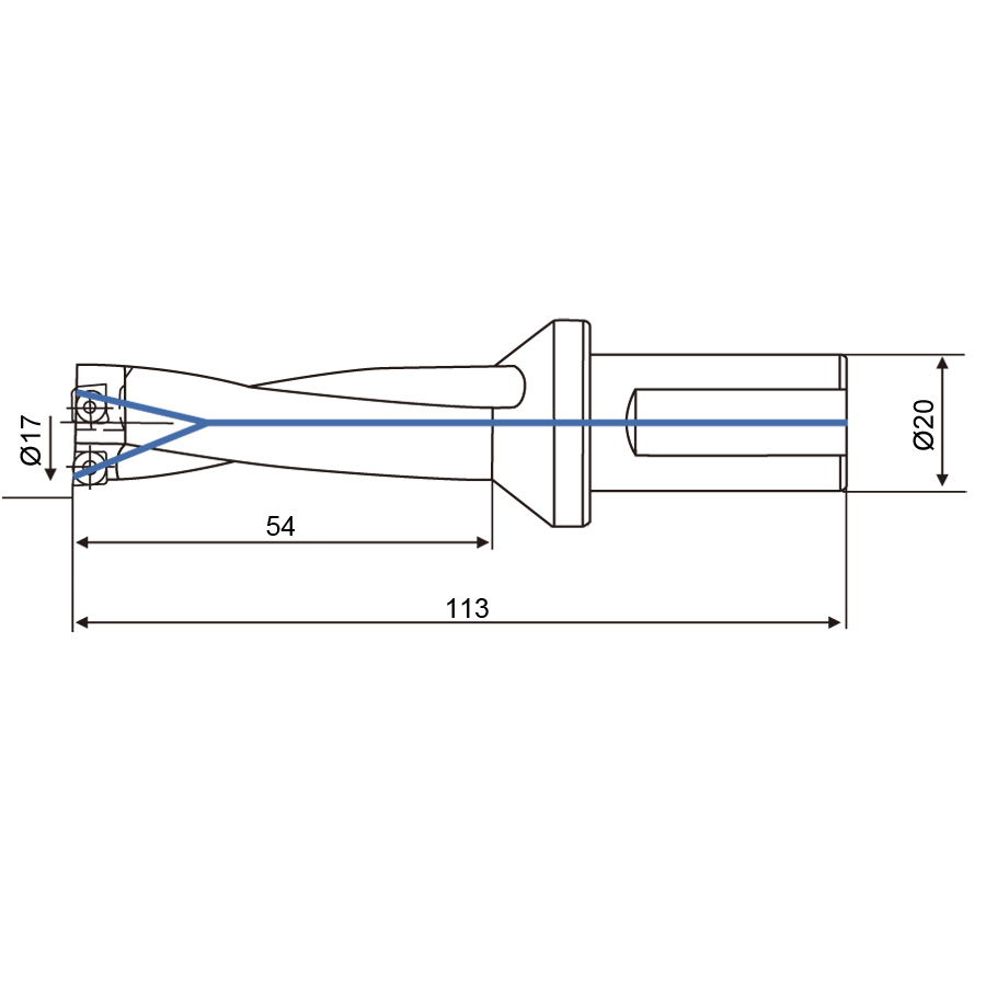 Фото 2: 17.0мм MSD3170-S20-SP06(SKD61) cверло корпусное (z)