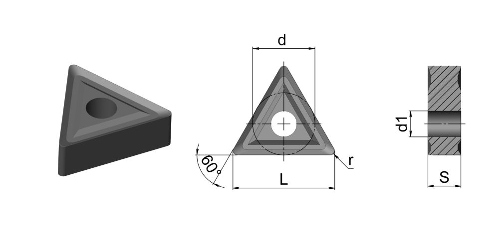 Фото 3: TNMG 160408 HM HR82512 пластина для точения
