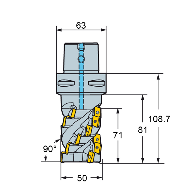 Фото 2: R390-050C6-71M фреза со сменными пластинами